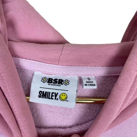 ⭐️2/$20 Samii Ryan x Smiley Positive Pink Colorblock Positive Outlook Hoodie - Picture 13 of 16